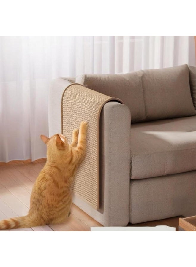 FAYET Cat Scratch Pad with Sisal Mat & Hanging Ball Toy, Wall-Mounted or Floor Scratching Board for Indoor Cats, Furniture and Sofa Protector（30*60cm） - Image 3